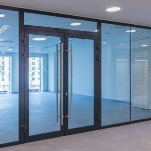 Противопожарная перегородка офисная из стекла / серия FRM5511